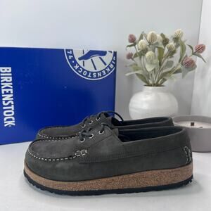 Birkenstock Edson Suede Leather Comfort Loafers Gray 1013408 Women 11/Men 9 NWB